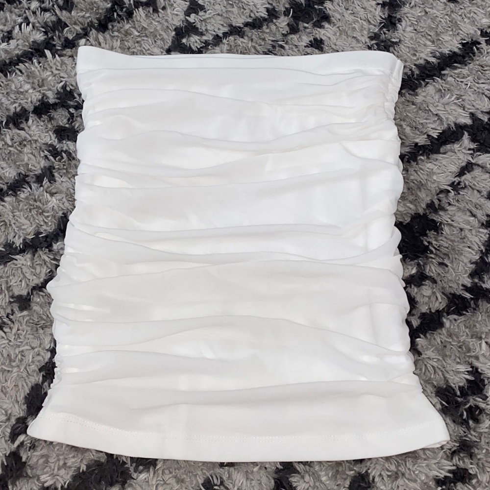White tiger fitted skirt